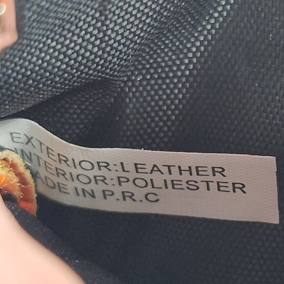 Vera Pelle Leather Mini Coin Purse/Wallet Orange - Picture 5 of 7